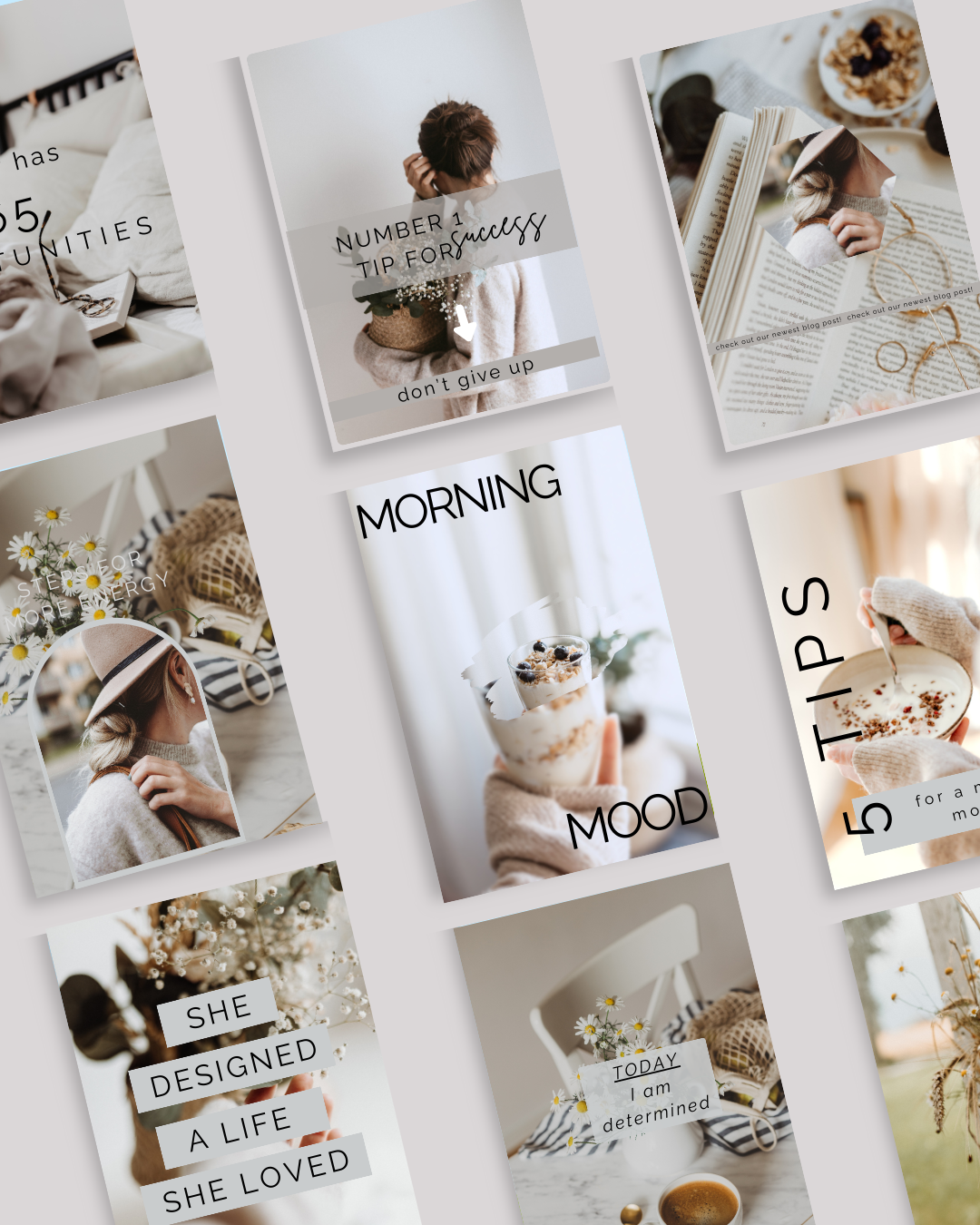 1. Manifest Your Life Posts Social Media Canva Templates