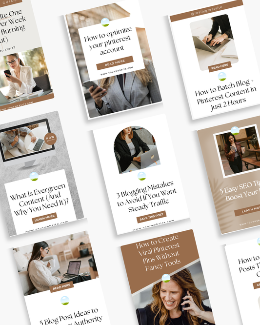 1.5. Pinterest Modern Minimalist Templates for Professional Entrepreneurs