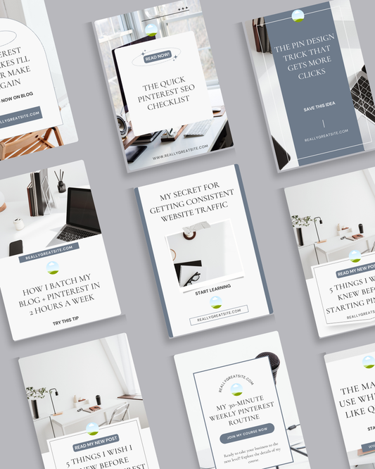 1.7. Pinterest Templates For Entrepreneurs - Minimalist Gray