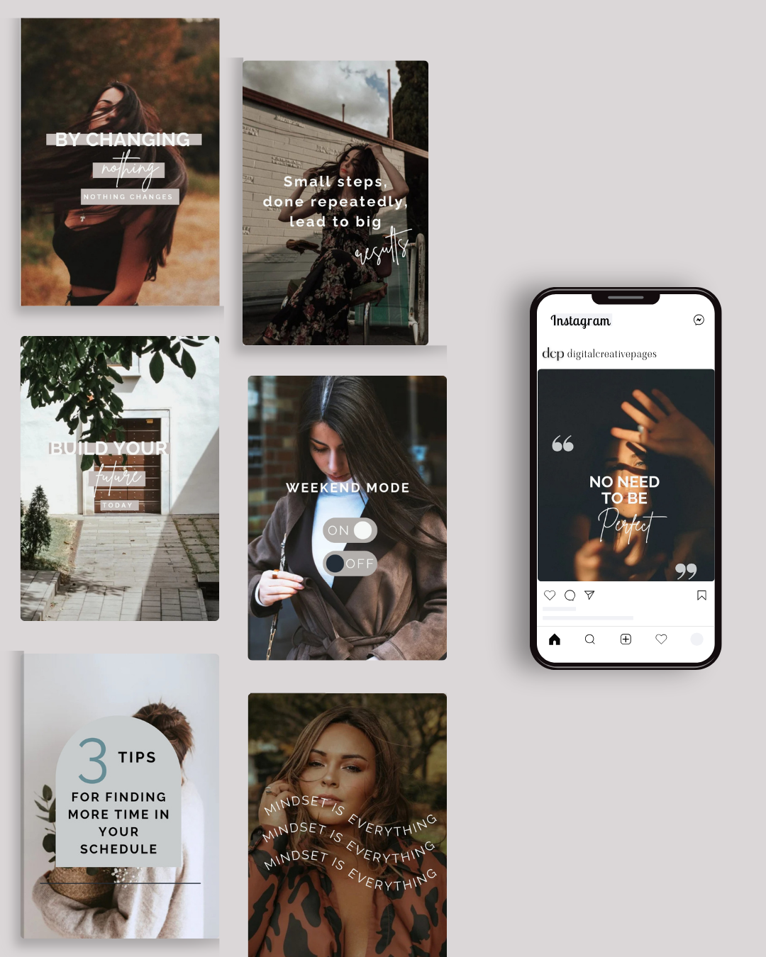 1.1 Manifest Your Life Stories Instagram Canva Templates