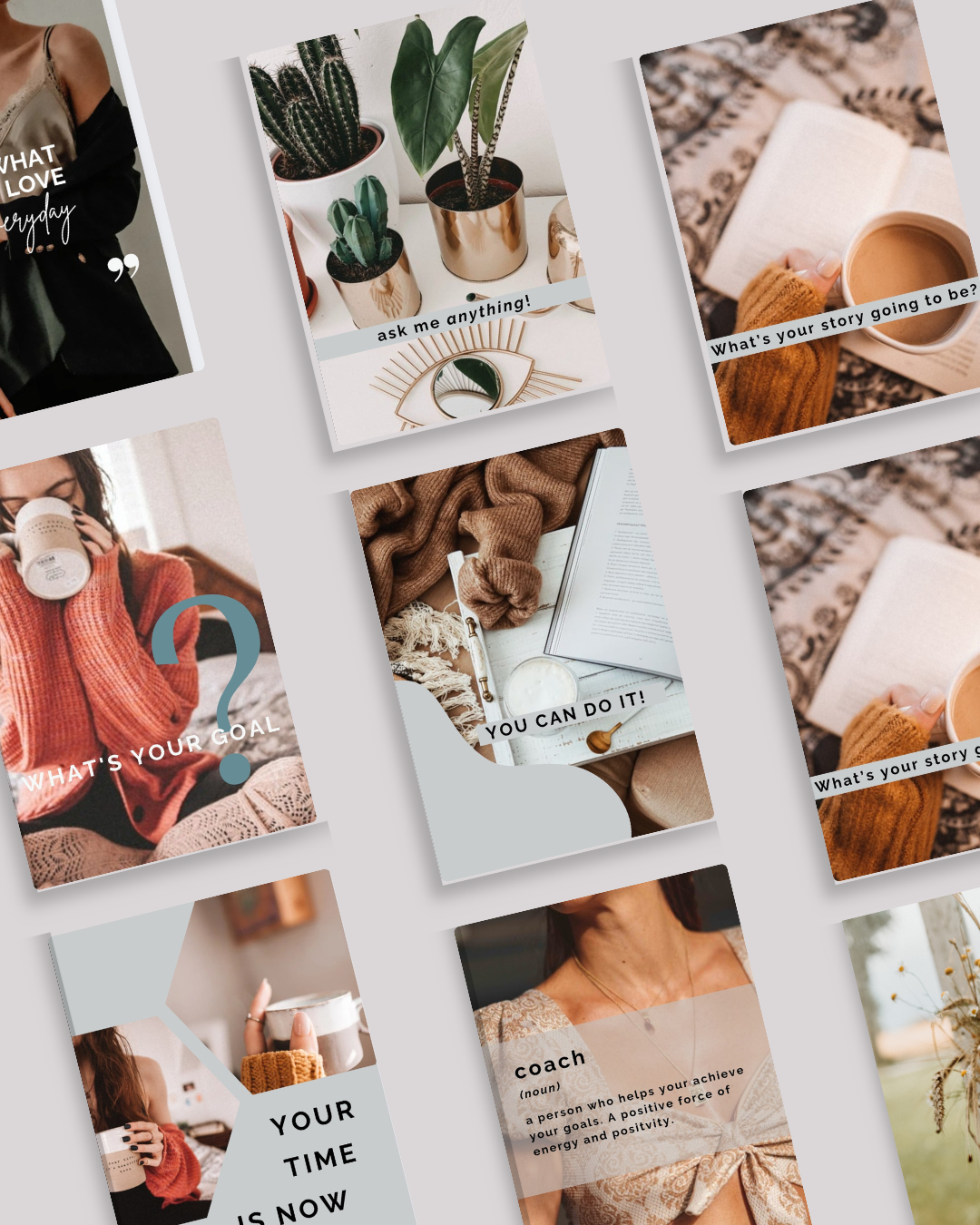 1.1 Manifest Your Life Stories Instagram Canva Templates