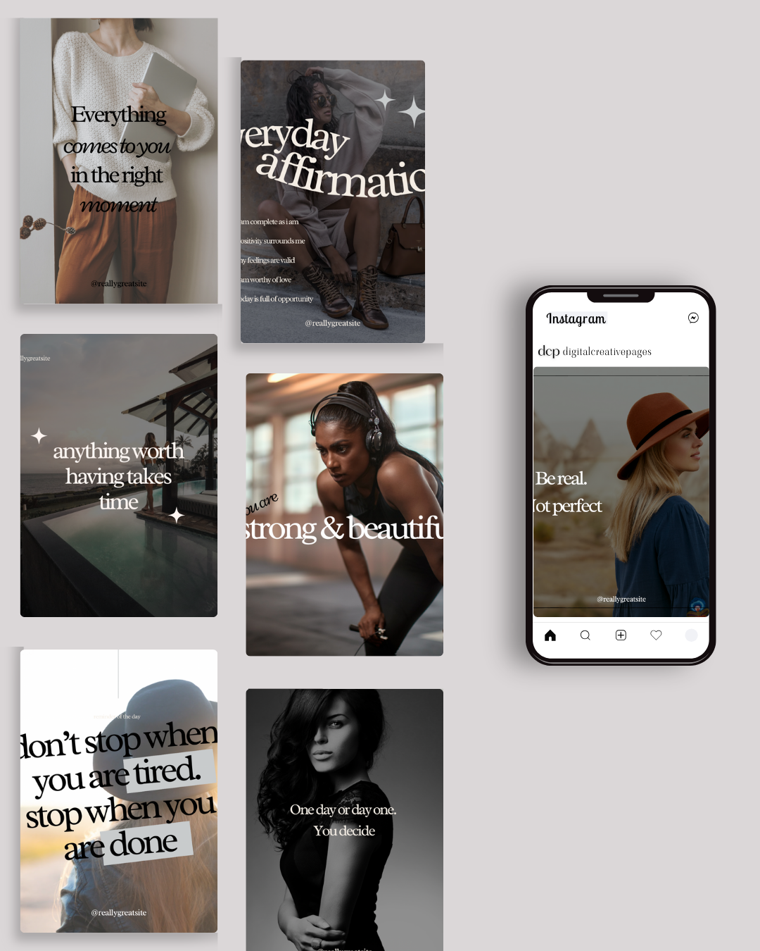 1.4 Positive Affirmations Instagram Quote Templates