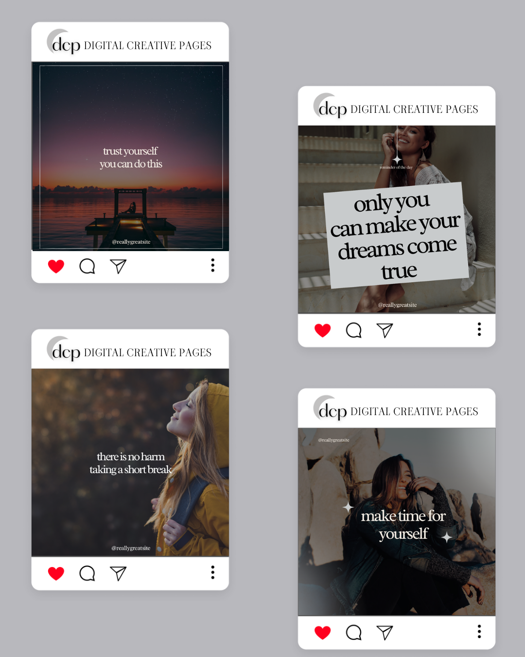1.4 Positive Affirmations Instagram Quote Templates