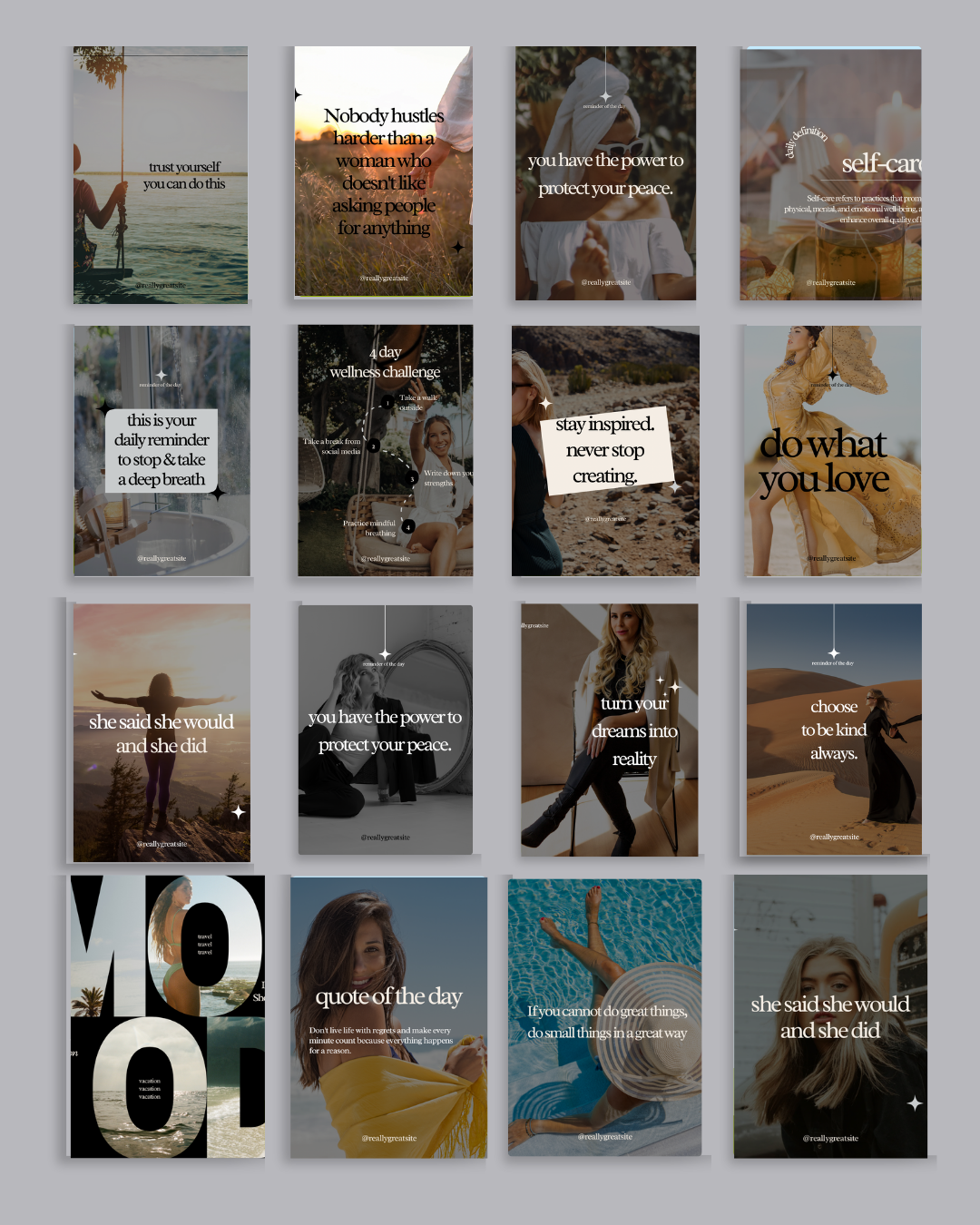 1.4 Positive Affirmations Instagram Quote Templates