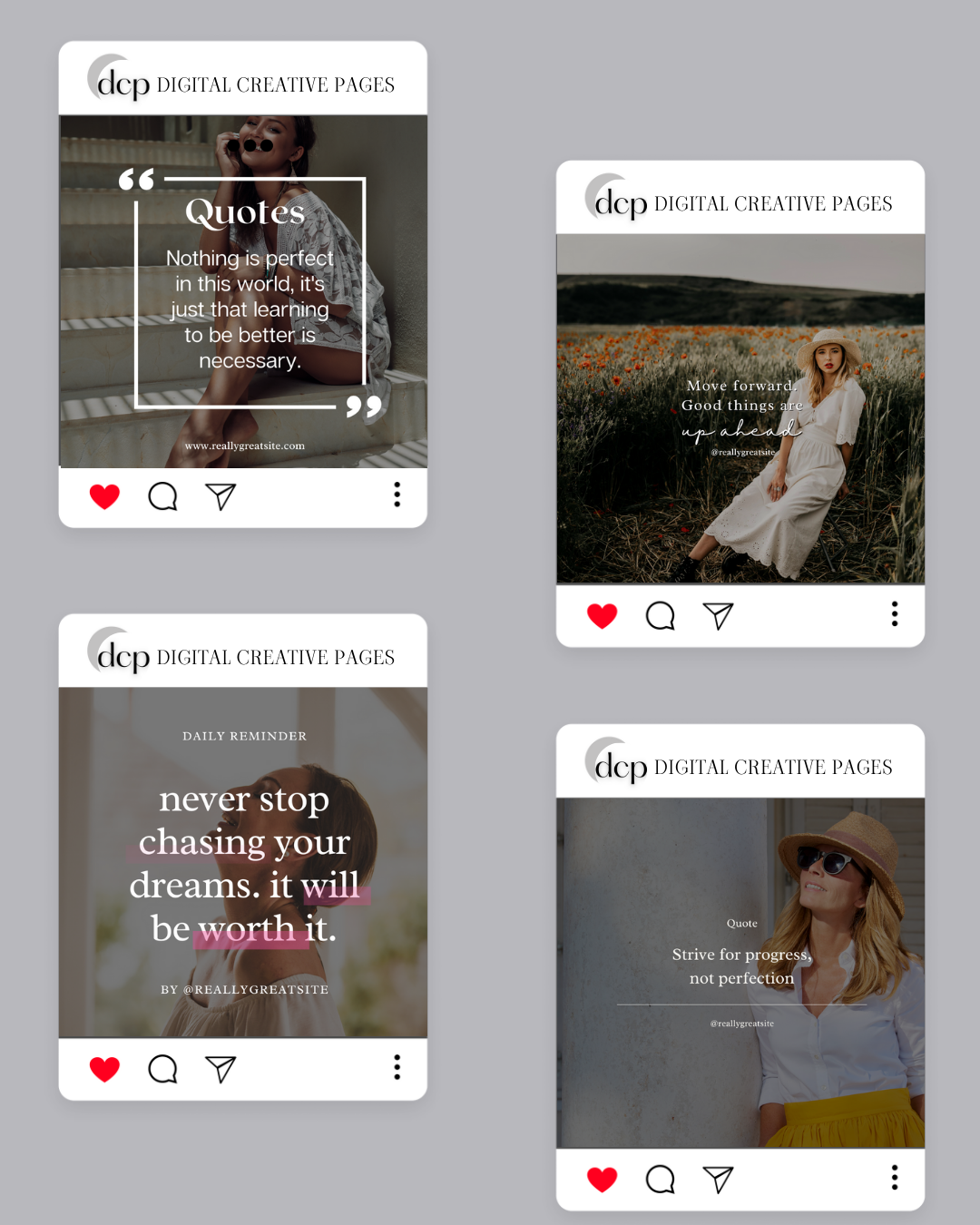1.4 Positive Affirmations Instagram Quote Templates