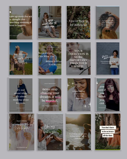 1.8. Women Empowerment Quote Template Bundle