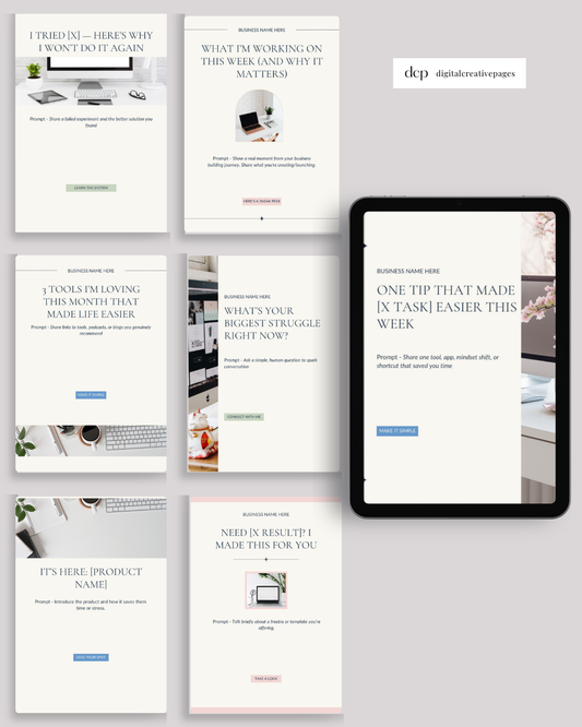 1. The Side-Hustler’s Newsletter Canva Set - Newsletter Templates for Busy Entrepreneurs