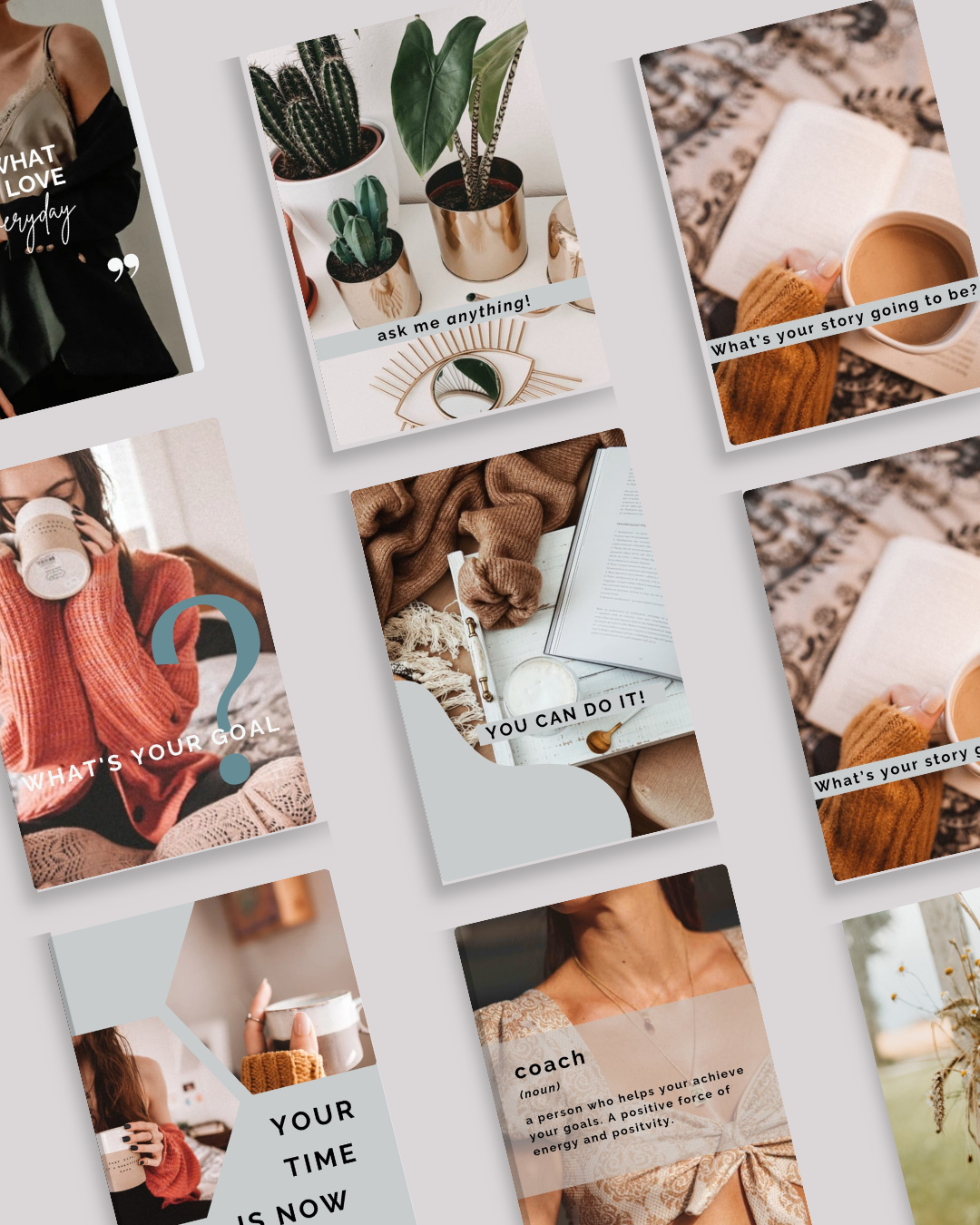 1.1 Design Your Life Stories Instagram Canva Templates