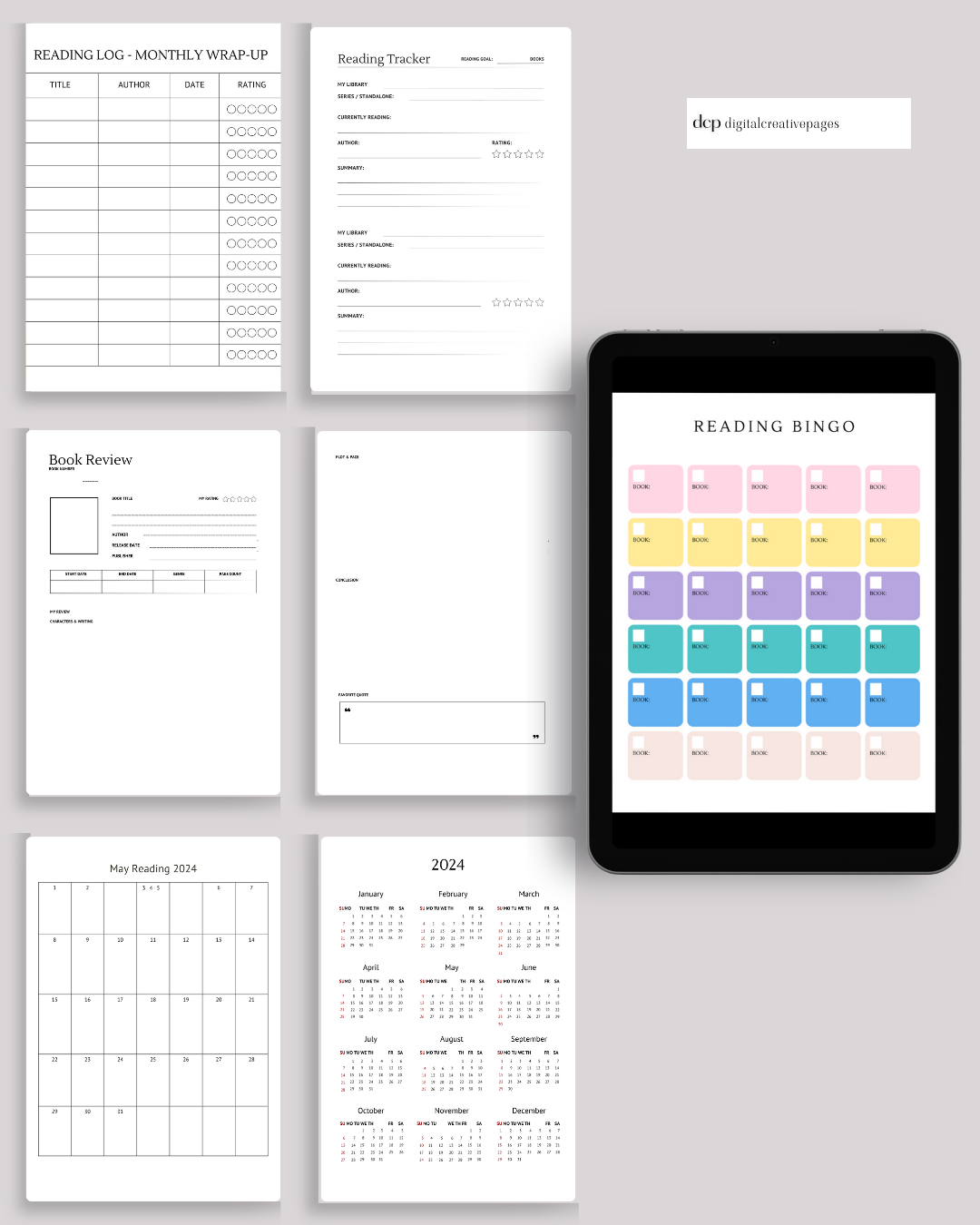 3.1 Fillable Book Review Planner - for Bookstagrammers