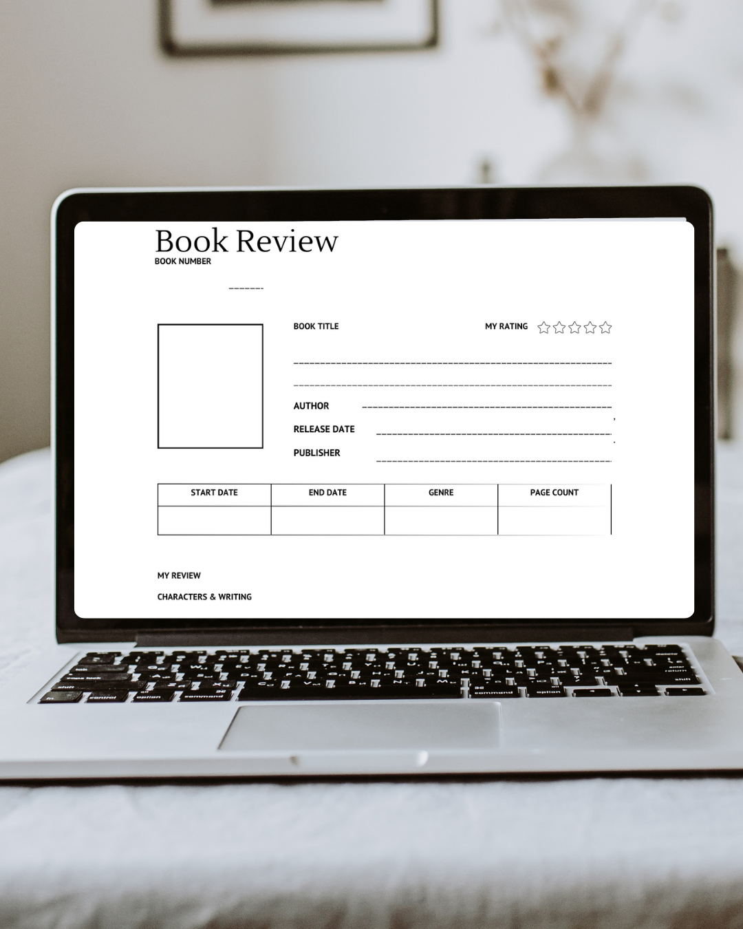 3.1 Fillable Book Review Planner - for Bookstagrammers